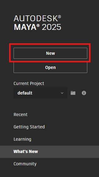 Create new scene button