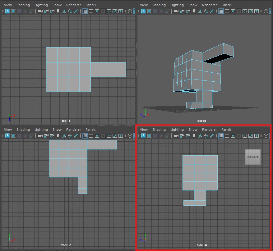 4 panel layout
