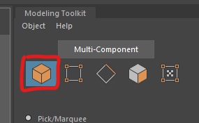 object selection button