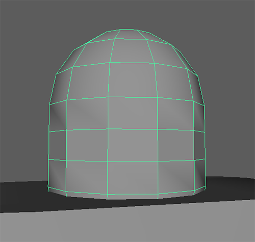 head with facets