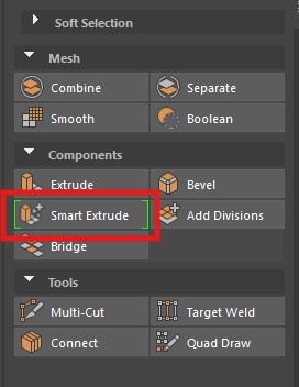 smart extrude button